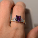 Luxury Topaz Stone Silver Rings Gemstone Zircon Romantic Ring Gift For Women