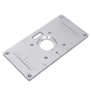 Aluminum Router Table Insert Plate With Rings and Screws for 62x70mm Woodworking Benches