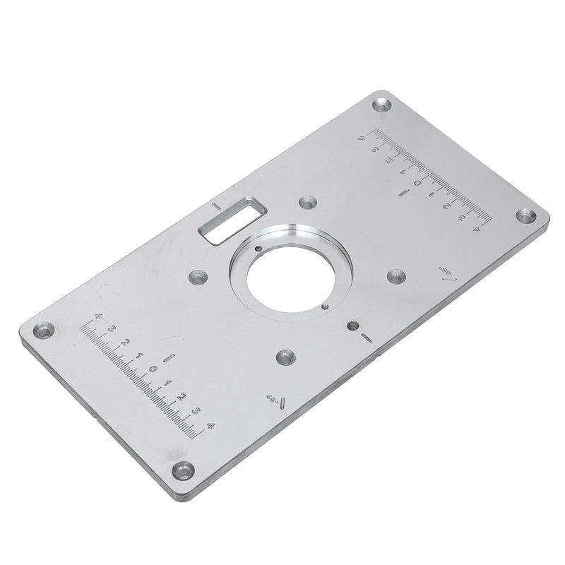 Aluminum Router Table Insert Plate With Rings and Screws for 62x70mm Woodworking Benches