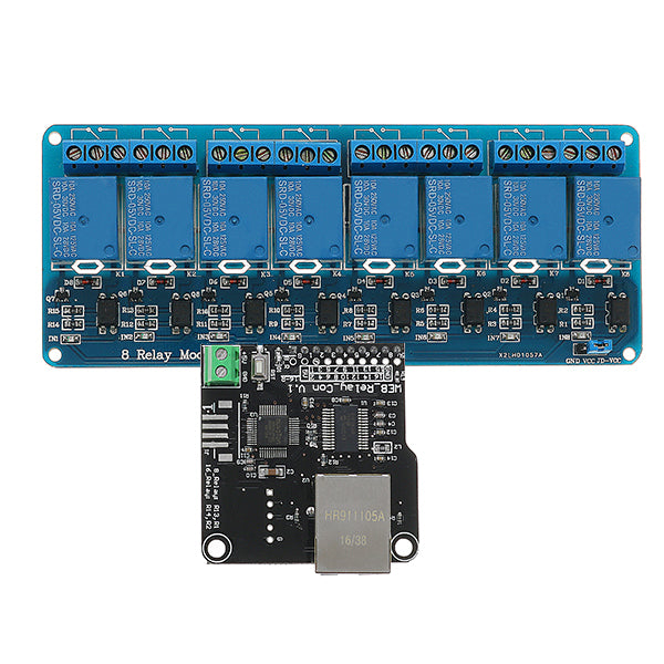 Ethernet Control Module With 8 CHs Relay Board For LAN WAN WEB Server RJ45 Android iOS