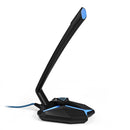 Yanmai G33 USB Wired LED Light Omnidirectional Condenser Gaming Microphone with 3.5mm Audio Output