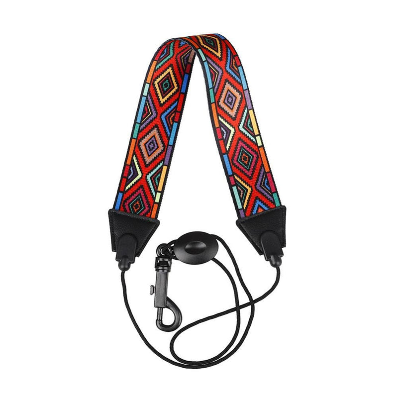 Polyester ABS leather Diamond Pattern Shoulder Strap Neckband for Saxophone Accessories