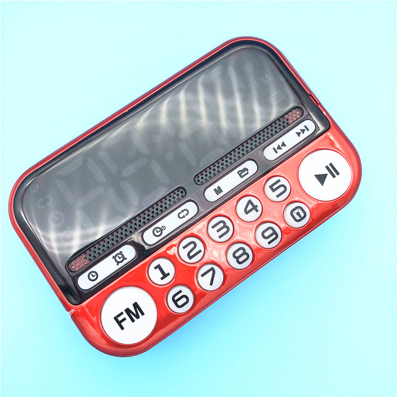 Portable Speakers Outdoor Dancing Speaker TF card USB FM Radio Music Clock