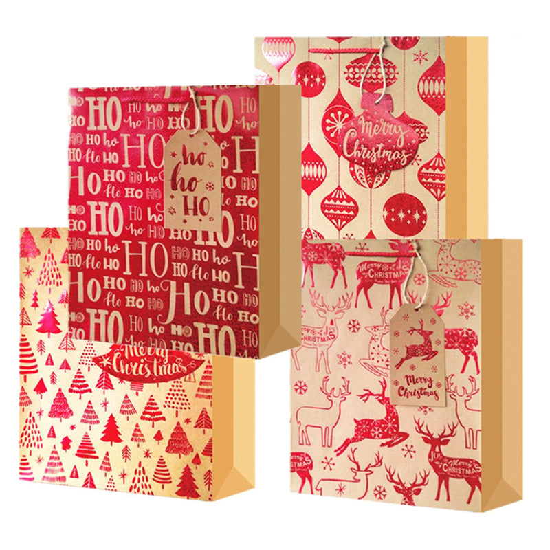 Christmas Santa Claus Elk Bag Paper Party Holiday Xmas Candy Bag Party Gift