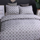 3 PCS Bedding Sets Geometric Abstract Style Quilt Cover Pillowcase For Queen Size