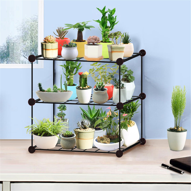 3/4/5 Layer Iron Succulent Flower Pots Plant Stand Display Shelf Shoe Organizer Kitchen Storage Rack