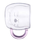 Cat Bear Glass Cup Double Wall Clear Tea Coffee Milk Drink Mug Container Decor