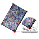Tri-Fold Pringting Tablet Case Cover for Samsung Galaxy Tab S5E SM-T7290 SM-T725 Tablet - Tree Leaves