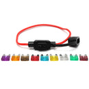 3pcs 200mm 14 Gauge ATC Fuse Holder In Line AWG Wire + 6PCS 11mm Car Blade Fuses