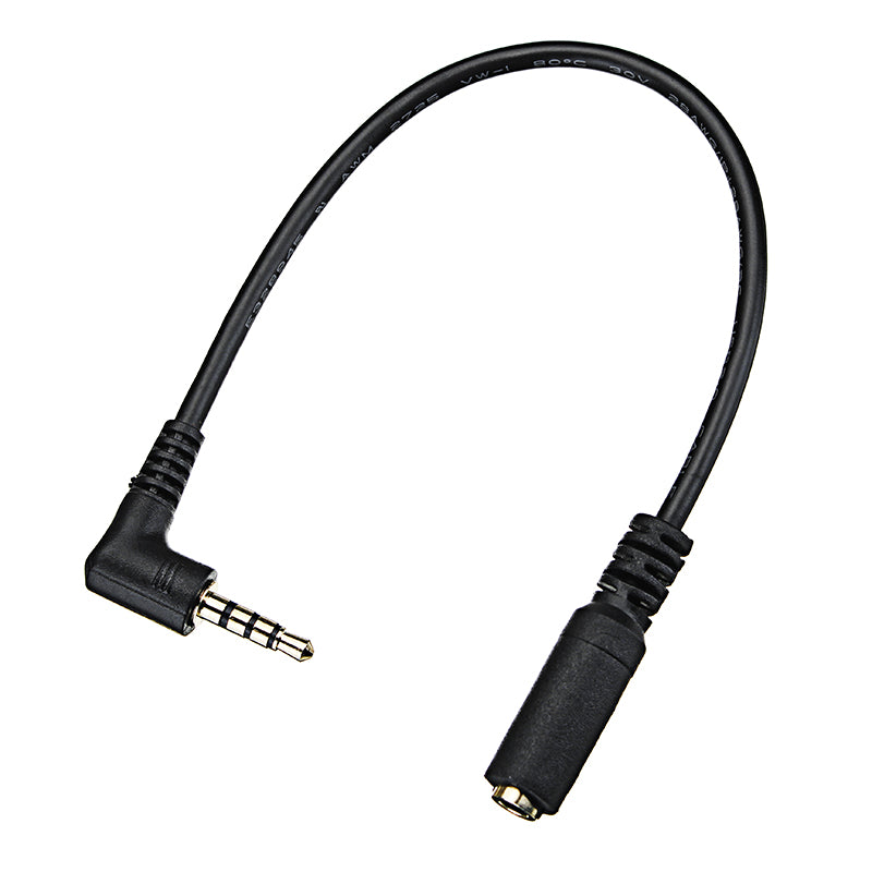 Claite 3.5mm Male To 3.5mm Female 25cm Audio Extension Cable