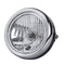 6 Inch H4 Metal Motorcycle Headlight Hi-Lo Beam Headlamp Cafe Racer Halogen Bulb Universal
