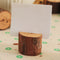 1Pcs Wooden Base Rustic Wedding Table Number Place Name MEMO Card Stand Holder