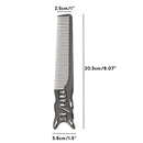 Professional Cutting Hair Comb Space Aluminum Barbers Salon Hairdressing Comb Beard Comb