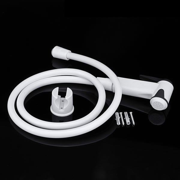 ABS Bathroom Portable Bidet Sprayer Kits Handheld Toilet Bidet Shower Head Sprayer for Personal Hygiene w/ 1.2m Hose Installation Base