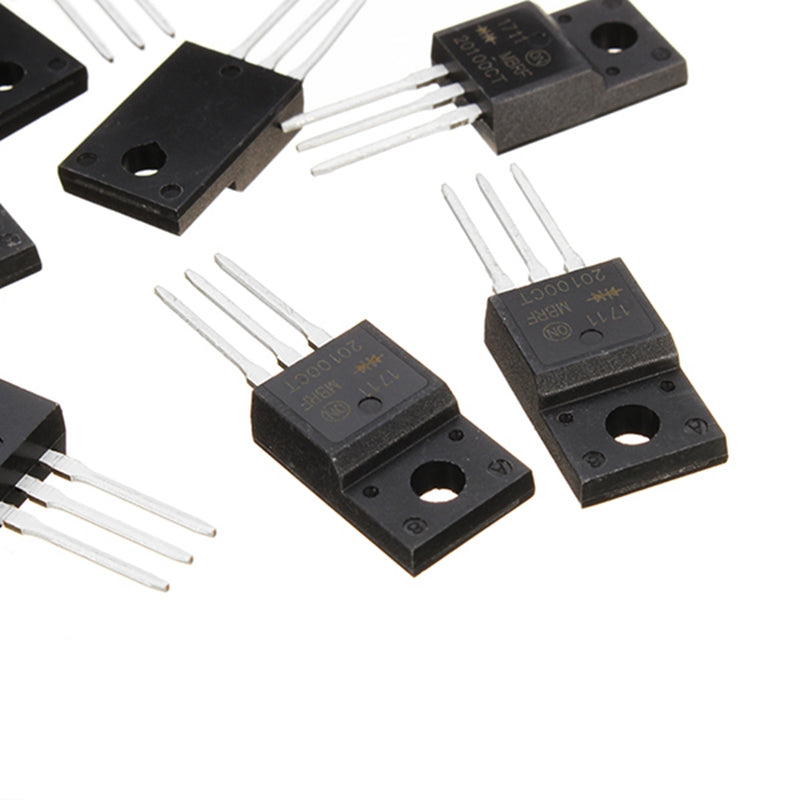 50Pcs MBRF20100CT 20A 100V TO-220 Schottky Diode with Rectifier