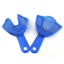 10pcs Plastic Steel Dental Impression Trays Denture Model Materials