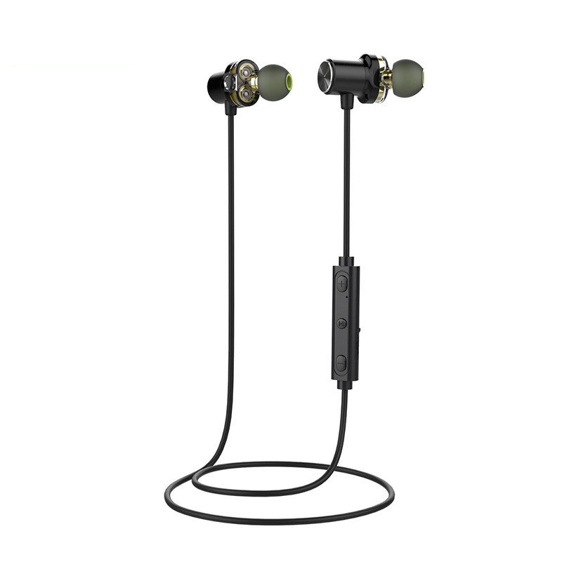 [Dual Dynamic Drivers] AWEI bluetooth Earphone Magnetic Noise Cancelling IPX5 Waterproof Headphone