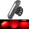 CE Red LED USB Rechargeable Headlight Flash BMC Rear Tail Safety Lamp