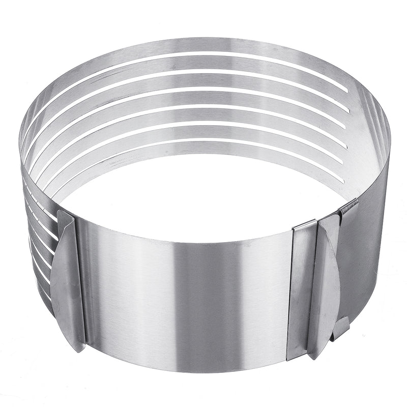 6-8 Inch Stainless Adjustable Round Mousse Cake Layered Mould Ring Slicer Cutters