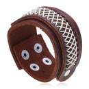 Retro Wide Version Bracelet Soft Leather Vintage Bracelet Black Brown Bracelet For Men