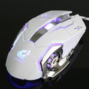 Free Wolf 4000DPI 6 Button LED Optical Gaming Mouse Mechanical Macro Programmable for PC Laptop