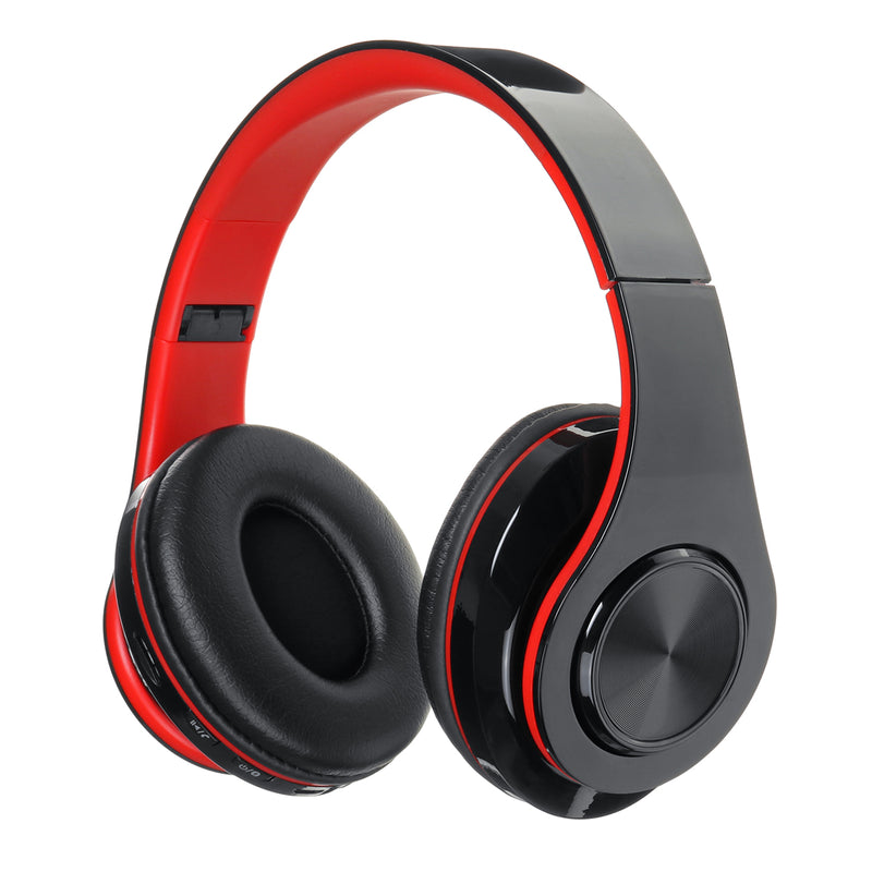 Luminous LED bluetooth 5.0 Headset Foldable Long Capacity Noise Reduction Call Headphone Support FM TF Card