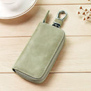 Women Men's Leather Car Key Bag Wallet Car Housekeeper Holder