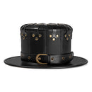 Steampunk Leather Hat Plague Doctor Black Cap Carnaval Festivals Party Halloween