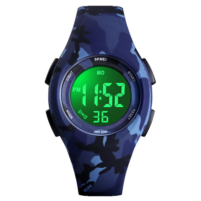 SKMEI 1459 Luminous 50M Waterproof Alarm Chrono Calendar Stop Watch Children Digital Watch