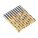 Drillpro 3.175mm Shank Spiral Ball Nose End Mill Cutter Tungsten Carbide Titanuim Coated Milling Cutter CNC Tool