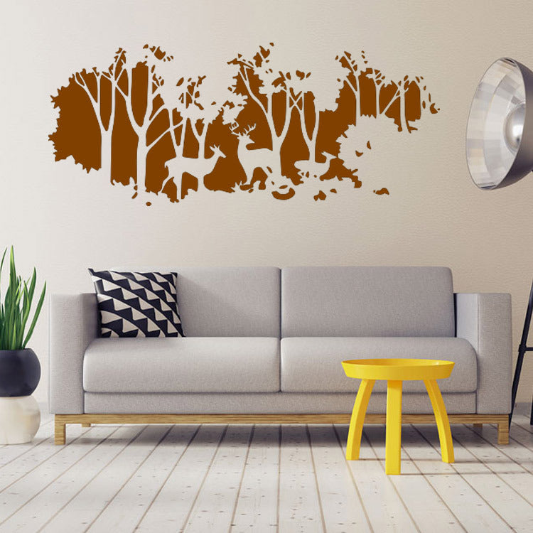 58cmx126cm Forest Fawn Deer Wall Sticker Wall Decal Home Room Wall Art Decor Gift