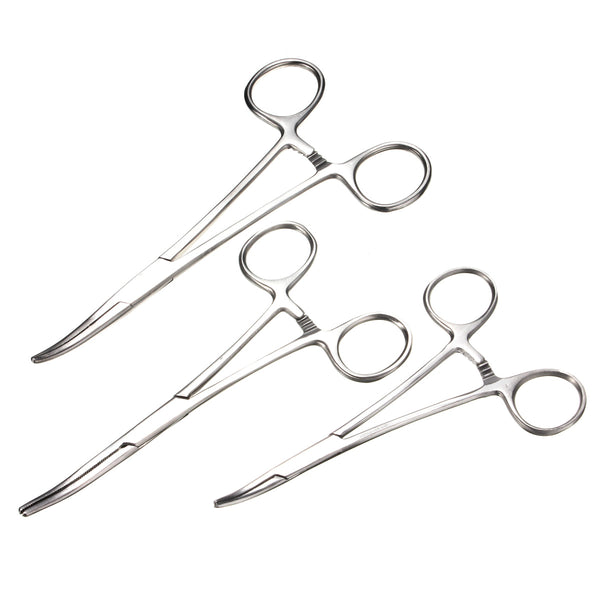 Self Locking Stainless Steel Straight Curved Forceps Nursing 12.5/14/16cm