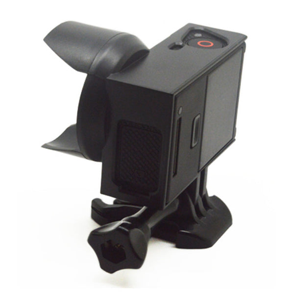 Anti-Exposure Frame Mount with Lens Hood Housing Case for GoPro HERO 4 3+/3