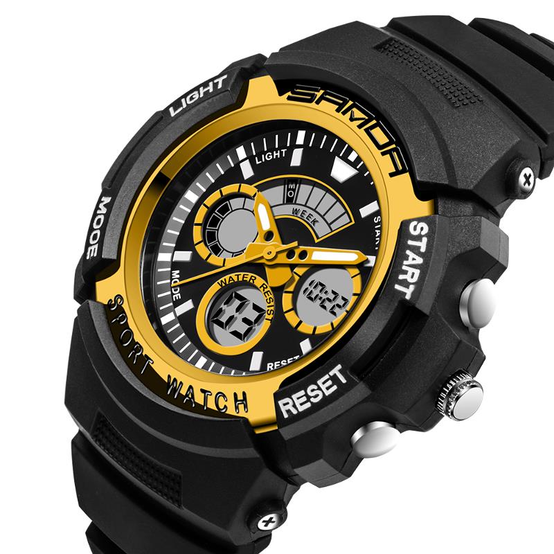 SANDA 138 Fashion Children Digital Watch Swimming Dual Display Kids Sport Watch