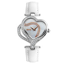 SKMEI 9161 Sweet Love Fashion Style Women Watches Crystal Leather Strap Quartz Watch