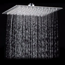 8 Inch Square Ultra Thin Stainless Steel Bathroom Rainfall Shower Head Top Sprayer