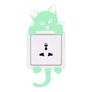 Cat Creative Luminous Switch Sticker Removable Glow In The Dark Wall Decal Home Decor