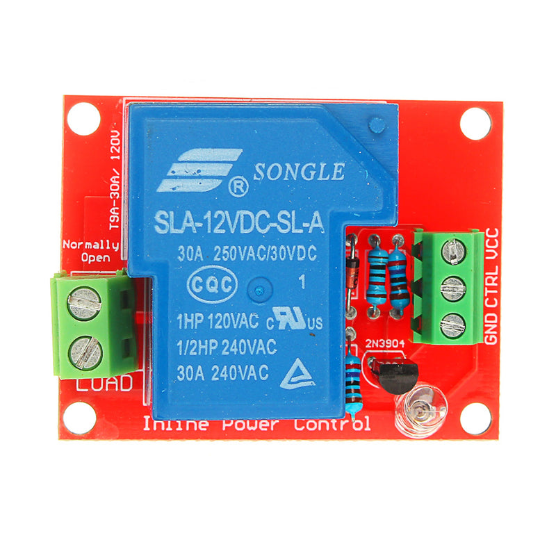 10pcs BESTEP 12V 30A 250V 1 Channel Relay High Level Drive Relay Module Normally Open Type For Auduino