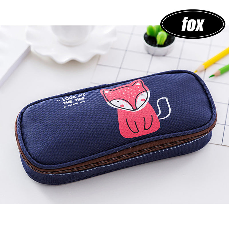 Creative Student Pencil Case Korea Pencil Bag Cute Lion Pencil Box Animal World Large Capacity Stationery School Supplies Pencil