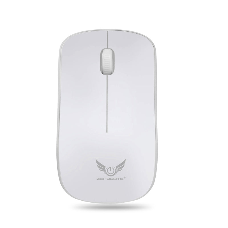 Zerodate 2.4Ghz Wireless Mouse 1600DPI 3 Keys Gaming Mouse Ergonomic Optical Mouse for PC Laptop