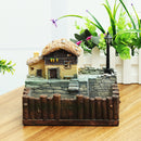 Lighting Glasse's Cabin Pot Craft Ornaments Magic Lantern House Planter Bonsai Decorations