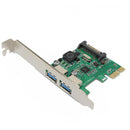 SSU N02S PCI-E to USB3.0 Expansion Card Rear Two NEC Chips for Desktop Computer