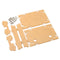 3Pcs Transparent Acrylic Sheet Housing Case For DSP & PLL Digital Stereo FM Radio Receiver Module