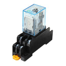 5 PCS 12V DC Coil Power Relay LY2NJ DPDT 8 Pin HH62P JQX-13F With Socket Base Power Relay