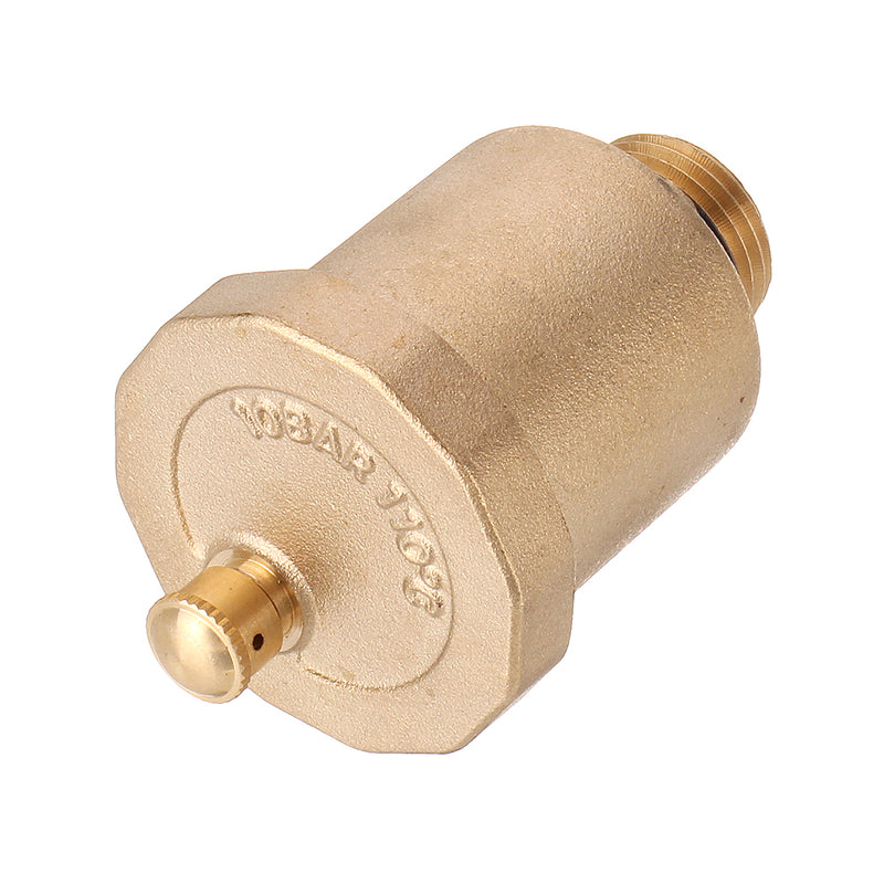 TMOK DN15 G1/2 One Way Brass Thread Air Vent Exhaust Valve Automatic Air Pressure Valve Safety Release Valve for Solar Water Heater