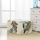 Printed Stool Set Elastic Stool Cover Detachable Rectangular Ankle Cover