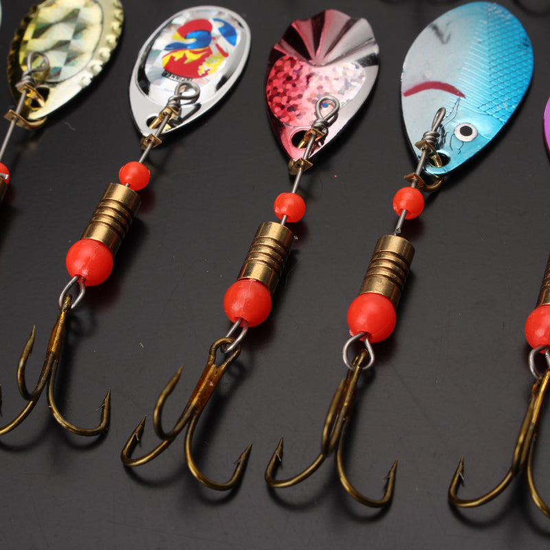 ZANLURE 30 Pcs 7cm-10cm Fishing Lure Rattle Fishing Baits Tackle Hook