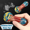 Yellow Patterned Glazed Glass Pipe Spoon Shape T obacco Herb Tube Portable Hand Crafts Pipes