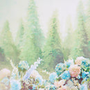 5x7FT Cabin Flower Fence Photography Backdrop Background Studio Prop