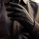 Touch Screen Sheepskin Gloves Windproof Waterproof Motorcycle Racing Full Finger Glove